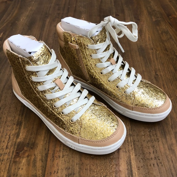 ugg gold sneakers